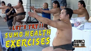 SUMMER WORKOUT WITH SUMO WRESTLERS!!