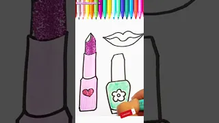 Glitter makeup drawing #shorts #viralshort #ytshorts