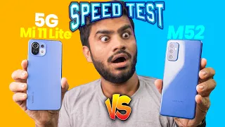 Mi 11 Lite NE 5G vs Galaxy M52 5G {SD 778G on OneUI vs Miui} Speed Test Comparison - Unexpected😧