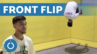 How to FRONT FLIP on a Trampoline - Beginner Tutorial