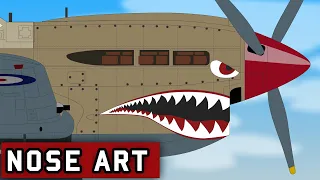 Shark Teeth Nose Art on Military Planes