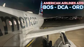 TRIP REPORT | American Airlines Economy | Boston to Chicago via Washington DC | Airbus A319