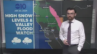 California Atmospheric River: Snow and water levels update - Jan. 20, 2024