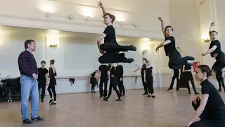 Rehearsal Aragonskaya Khota. Igor Moiseyev Ballet