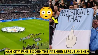 😳 Manchester City Fans Loudly BOOED the Premier League Anthem at Etihad Stadium