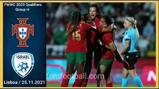 [4-0] | 25.11.2021 | Portugal vs Israel | FIFA Women World Cup 2023 Qualifiers | Group H | FWWC2023