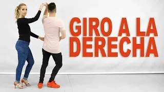 3. Giro a la Derecha | Pasos Básicos de Salsa | Aprende a bailar salsa con Alfonso y Mónica