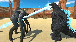 MUTO FEMALE VS HEISEI GODZILLA AT ARENA - Animal Revolt Battle Simulator