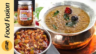 Malka Masoor Daal with Instant Quick Achar Recipe by Food Fusion