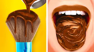 SNEAKING CHOCOLATE INTO SCHOOL || Mouth-Watering Food Hacks by 123 Go!