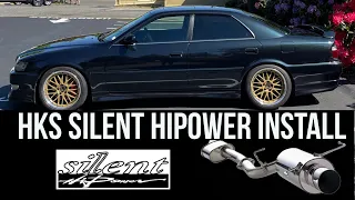 JZX100 Toyota Chaser Tourer V HKS Silent Hipower Exhaust Install