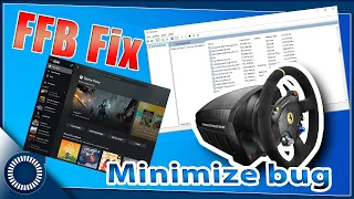 How to Fix your Force feed back. FFB stops working after  "ALT+TAB" or Minimize the game.