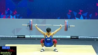 2023 ASIAN WEIGHTLIFTING CHAMPIONSHIP (67KG YOUTH)BHARALI WIN GOLD MEDAL FOR INDIA 🇮🇳 (124-149)