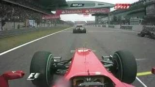 2010 Shanghai F1 Alonso Jumps Start .....OBVIOUSLY