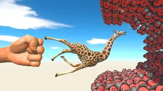 Epic Punch on TNT Wall - Animal Revolt Battle Simulator