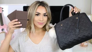 WHAT'S IN MY PURSE?! Louis Vuitton Montaigne + LV HAUL!