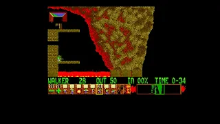 Lemmings Mayhem Level 24 Amiga Walkthrough