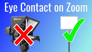 How to Make Eye Contact on Zoom, Microsoft Teams, and Skype - No Teleprompter Needed