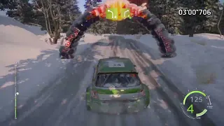 WRC 6 GAMEPLAY - skoda fabia rally 2 / rally sweden / os vargasen