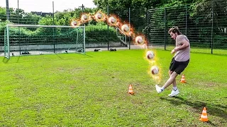 VOLLEY LATTENSCHIEßEN FUßBALL CHALLENGE !