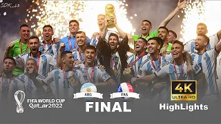 Argentina vs France - UHD 4K World Cup Final 2022 - Messi vs Mbappe