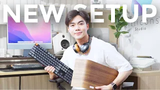 Building My New Desk Setup เลือกของจัดโต๊ะคอมใส่สตูดิโอใหม่! | bomyanapat