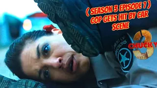 Chucky Season 3 Episode 7 Cop Gets Hit By Car Scene