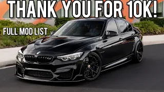 EVERY MOD THAT I'VE DONE TO MY BMW F80 M3!! (2023)