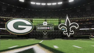 Packers vs Saints Simulation (Madden 22 Next Gen)