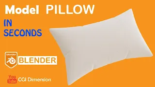 🔥Model Pillow In Blender 3.0 | Cloth Simulation😃#blender #pillow