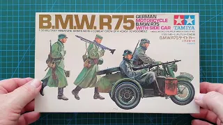 Tamiya 1/35 BMW R75 w/Sidecar - Kit Review