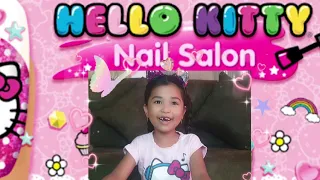 Hello Kitty Nail Salon~ Designing Nails | Dana D'Explorer