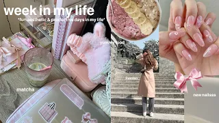 a week in my life🧘🏼‍♀️🌸 thrifting, new nails, selfcare