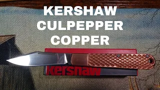 KERSHAW CULPEPPER COPPER TRADITIONAL SLIP JOINT OVERVIEW, #everydaycarry #edc #kershaw #culpeper