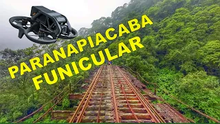 Nos Túneis da Ferrovia Funicular de Paranapiacaba