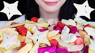 ASMR freeze-dried fruit eating show 🍓 eating sounds mukbang