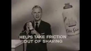 Vintage Old 1960's Shulton Old Spice Smooth Shave Shaving Cream Commercial