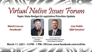 Virtual Native Issues Forum 2021: State Budget & Legislative Priorities Update