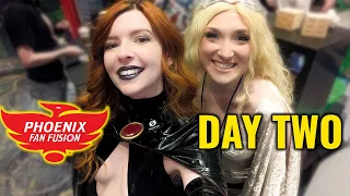 cosplay & pizza 🍕 Phoenix Fan Fusion Day 2 vlog