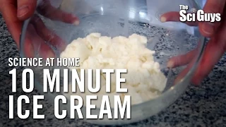 The Sci Guys: Science at Home - SE1 - EP10: Melting Points: Ice Cream in a Bag - 10 Minute Ice Cream