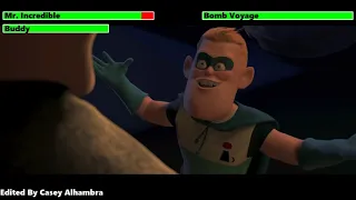 The Incredibles (2004) Opening Scene with healthbars