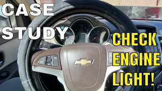 CHEVY CRUZE CHECK ENGINE LIGHT P2097 P0420 & P0324 DIAGNOSIS