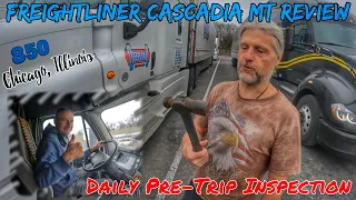 Обзор грузовика Freightliner Cascadia MT. Работа на траке в США без знания языка. Pretrip Inspection