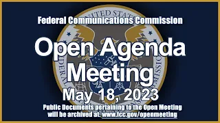 Open Commission Meeting - May 2023