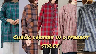 check style dresses  Design/check dress Design for ladies by fkideas