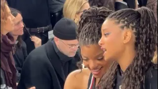 Willow Smith and Halle Bailey at the OFF_WHITE Fashion Show| Paris Fashion Week| Destiny’s Child.