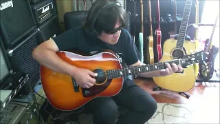 Fingerstyle guitar cover of "Yesterday" played on Epiphone Texan. (No Talking)