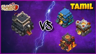 Th9 Vs th10 , th11, th12 attack strategy | Tamil | Clash of clans | townhall 9 Vs higher townhall.