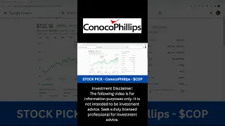 ConocoPhillips $COP Stock Pick Of The Moment #shorts #investing #trading