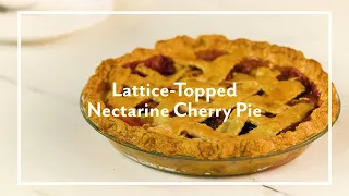 Lattice Top Nectarine-Cherry Pie Recipe | Sur La Table Recipes